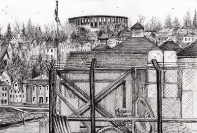 オーバンスコットランド、2007年（紙にインク） 作： Vincent Alexander Booth